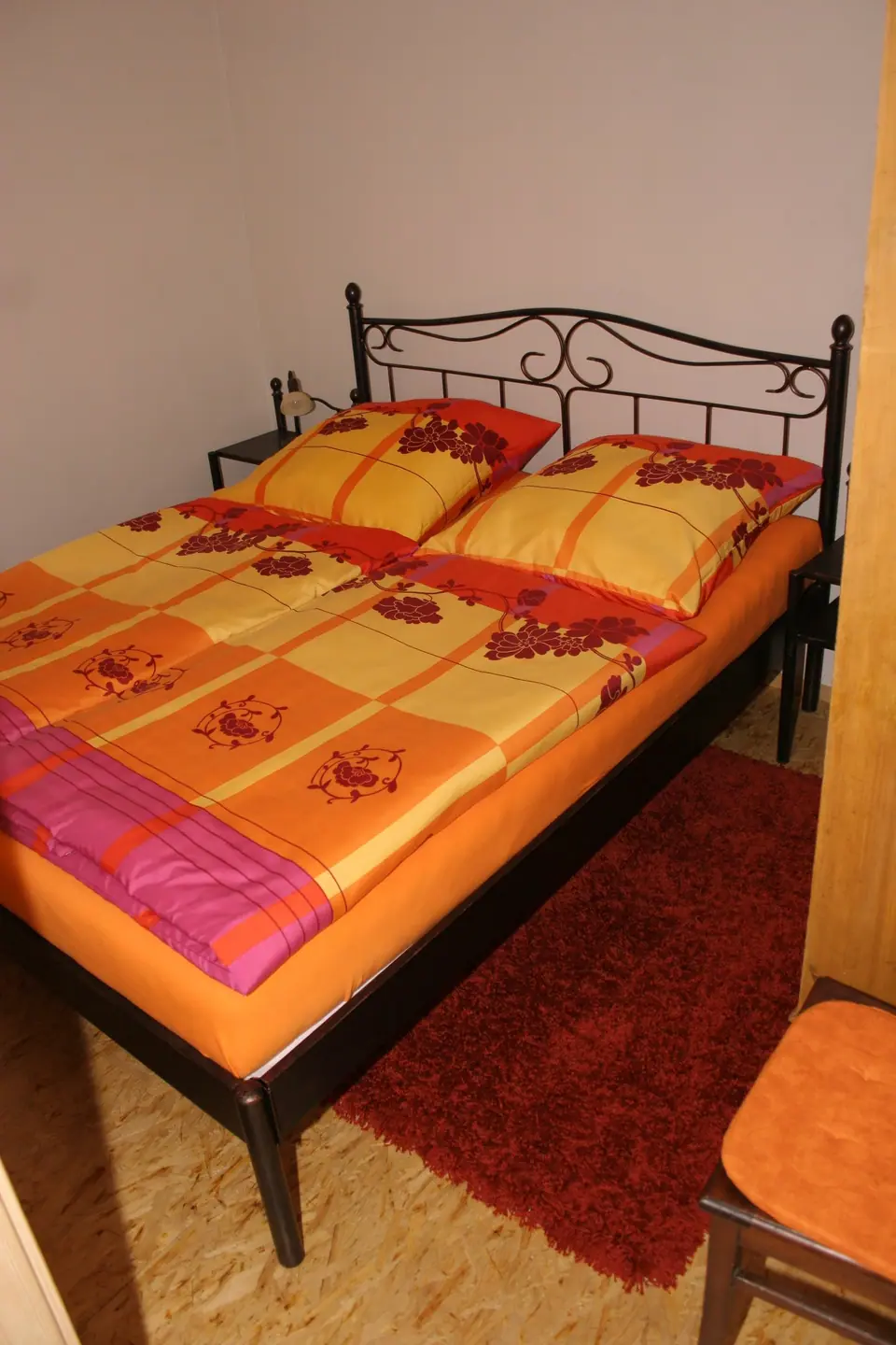 Schlafzimmer, mit Doppelbett